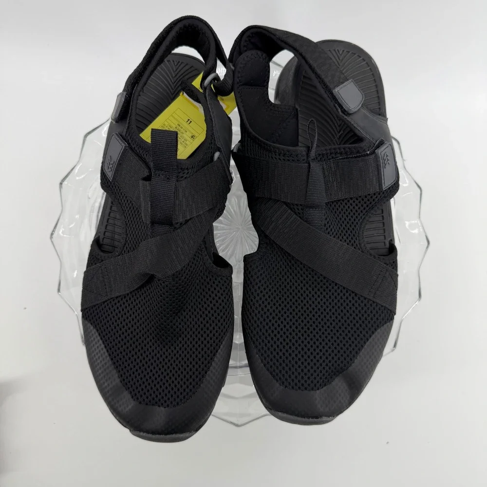 All in Motion Jay Mens Sport Sandals Black Mesh Strap Size 11 NEW